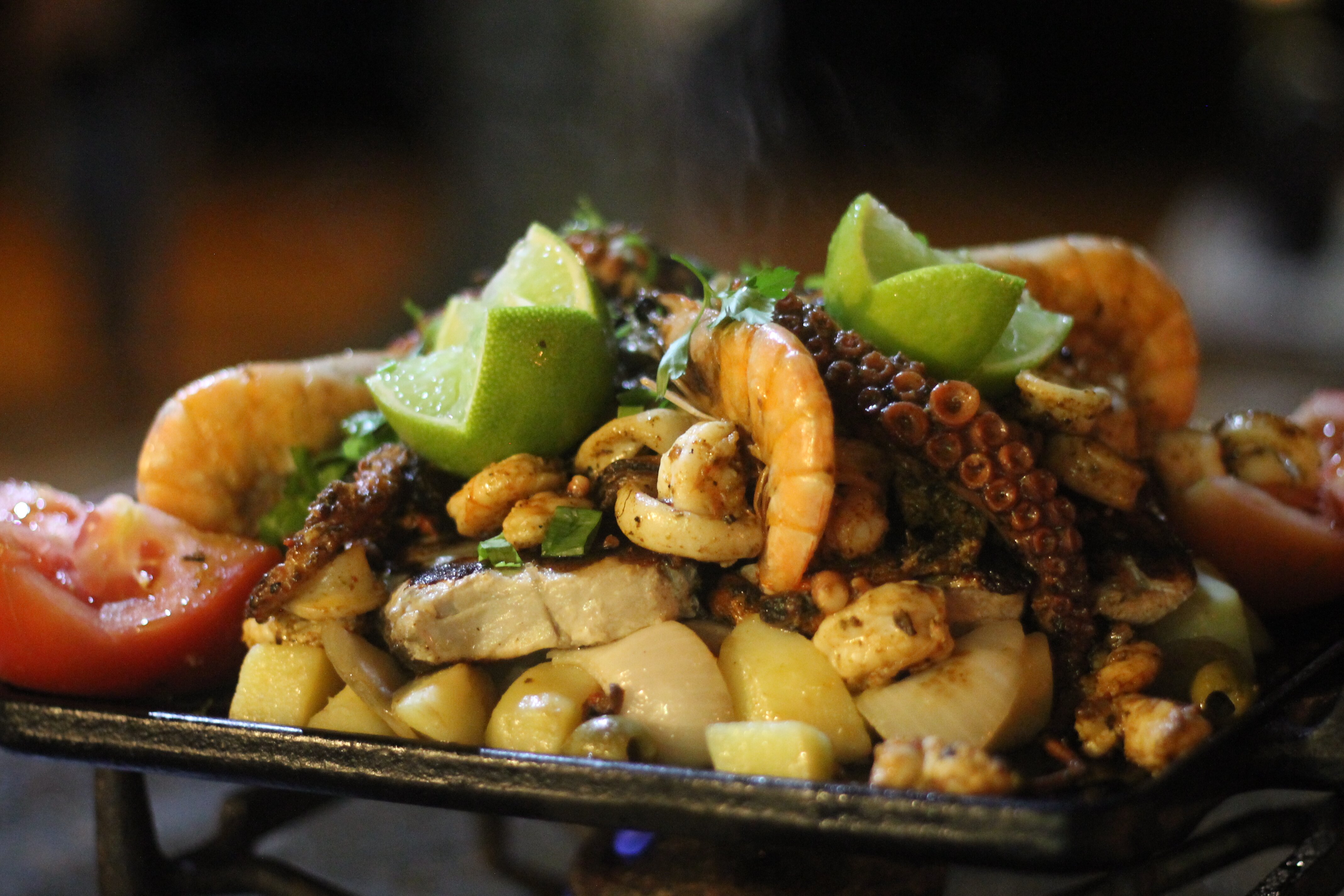 Fresh seafood on Ilha Grande