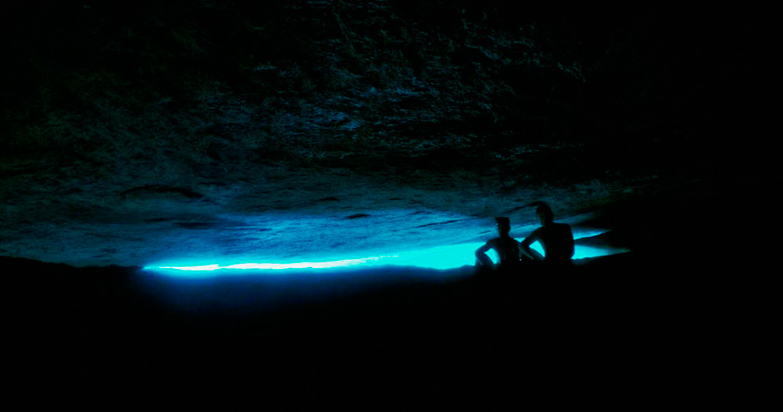 Gruta Azul blue sea cave, Ilha Grande